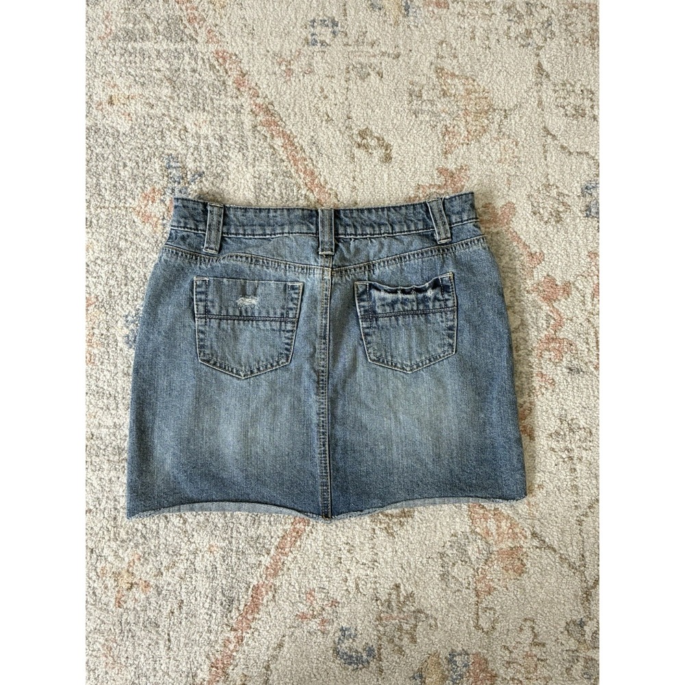 Distressed 100% Cotton Apt 9 Mini Skirt-Size 6-Streetwear Y2K Skater Girl - Picture 6 of 6